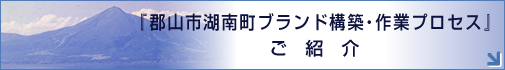 郡山市湖南町ブランド構築・作業プロセス