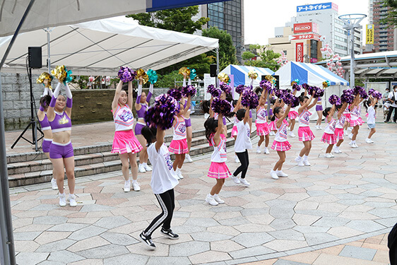 まちなかパフォーマンスステージ（福島スポーツアカデミーチアダンス）