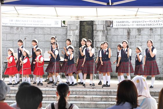 まちなかパフォーマンスステージ（福島中央テレビ郡山少年少女合唱団）