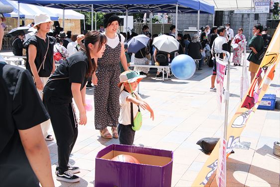 駅前広場出展PRブース（福島スポーツエンターテイメント）4日5日両日