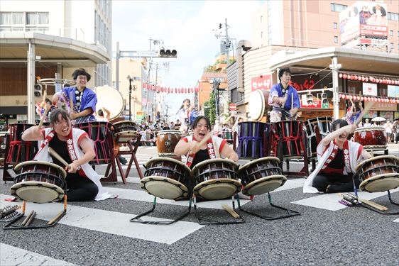 帝京安積高校 和太鼓部（まちなかパフォーマンスステージ）