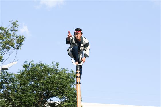 郡山鳶土木建設業組合 梯子演舞（まちなかパフォーマンスステージ）